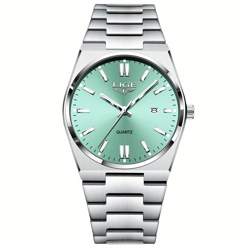 LIGE Stylish Vintage Design Women'S Quartz Timepiece Classic Date Quartz Watch for Men with Luminous Features