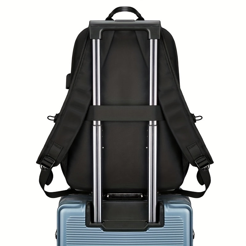 TMOOS Lightweight Large Capacity Backpack - Heavy-Duty Oxford Fabric Travel, Gym, Hiking, Laptop Backpack with Multiple Compartments, Padded Shoulder Straps - Convertible Crossbody Bag for Men, Women, Students, Professionals