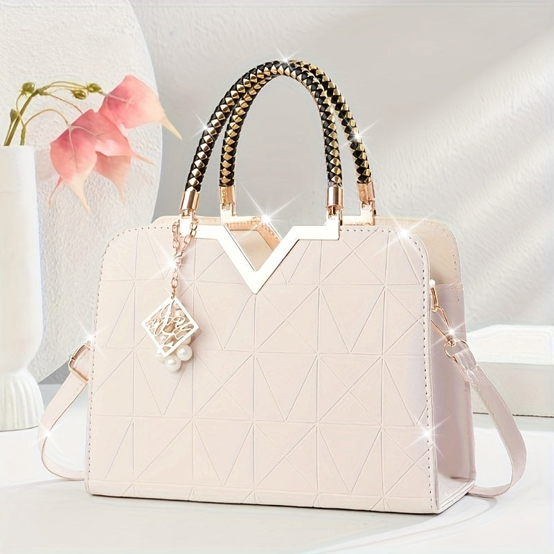 Large Capacity Tote Bag for Women, Stylish New Summer Casual Versatile Shoulder Bag with Premium Texture, Perfect Work Commute Gift