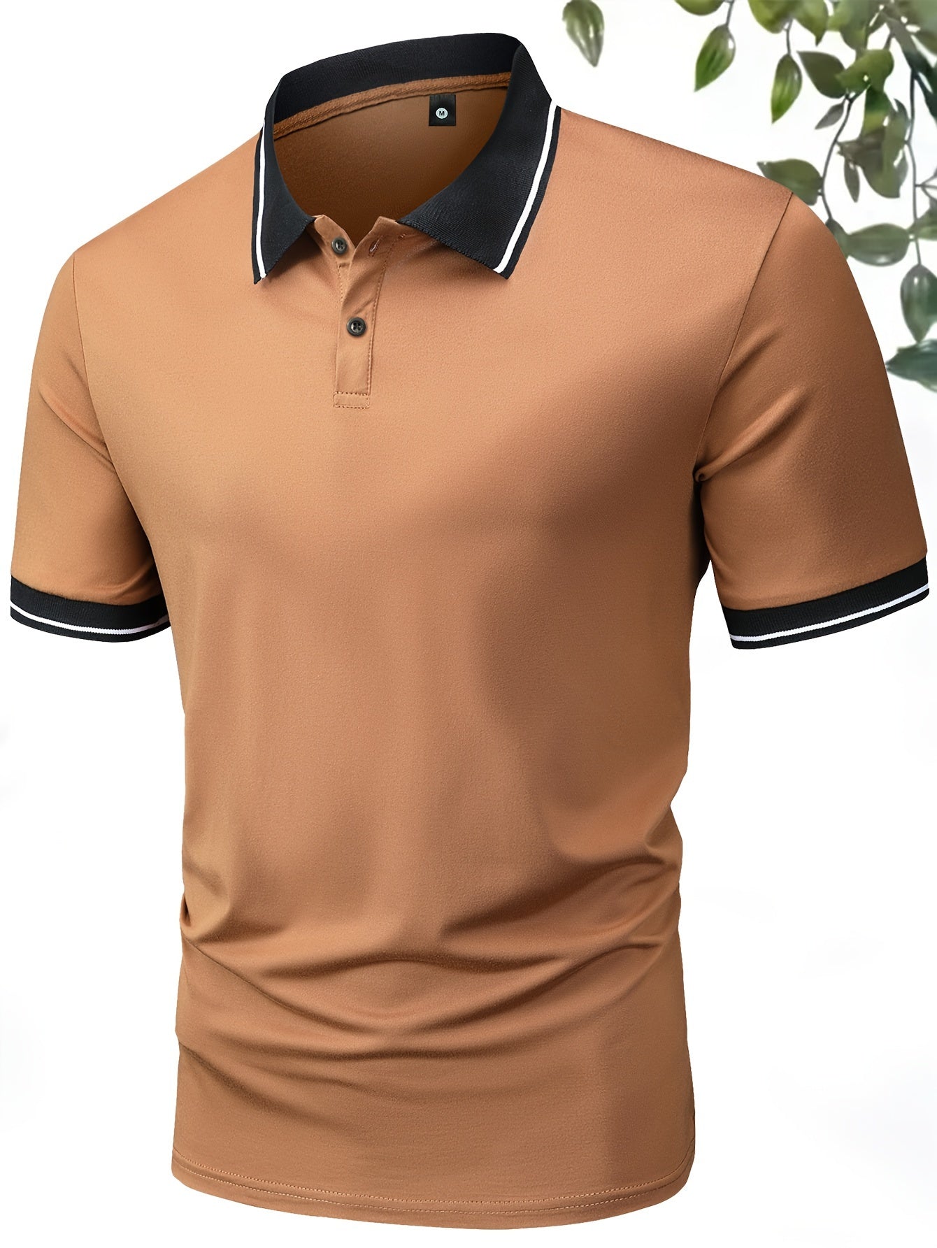 3Pcs Breathable Regular Fit Golf Shirt, Men's Casual V-Neck T-Shirt Short Sleeve For Summer, Men's Clothing