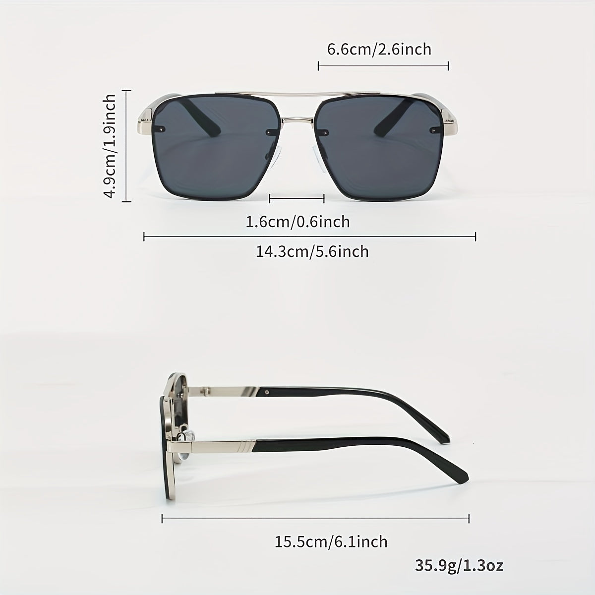 1pc Stylish Unisex Retro Square Fashion Glasses - Trendy Versatile Eyewear, Perfect for Fashion Accessory