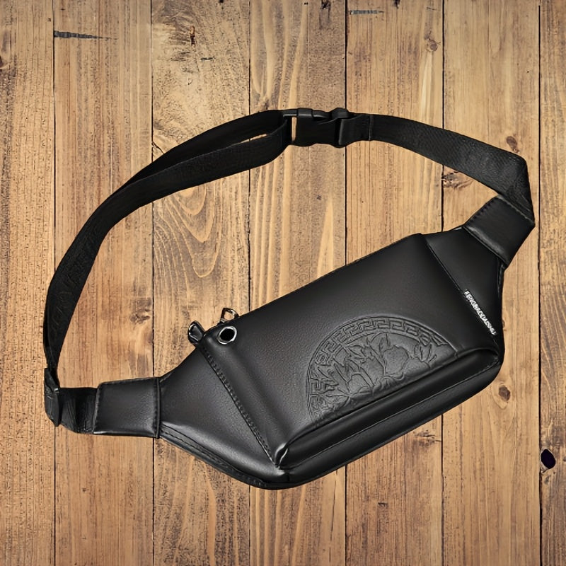 Men'S Large Capacity Trendy Chest Bag, Casual Sports Crossbody Bag, Stylish Men'S Backpack.