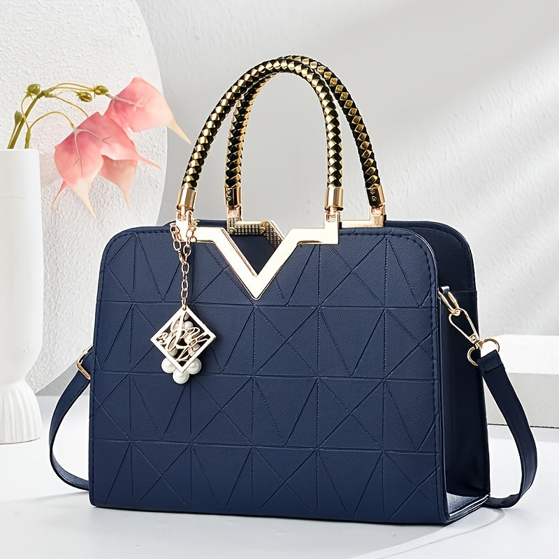 Large Capacity Tote Bag for Women, Stylish New Summer Casual Versatile Shoulder Bag with Premium Texture, Perfect Work Commute Gift