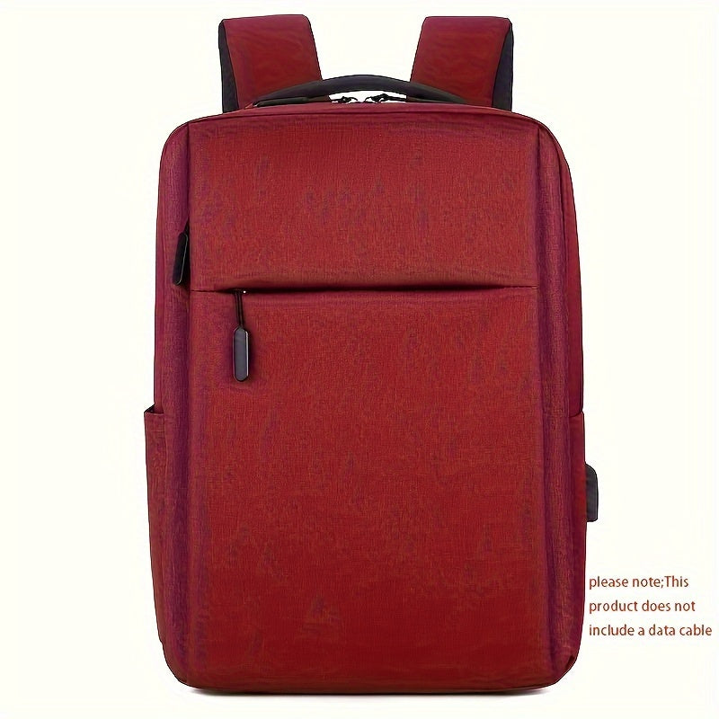 1pc Large Capacity Travel Backpack - Heavy-Duty Oxford Fabric Laptop Backpack with Multiple Compartments, Adjustable Padded Shoulder Straps & Front Zipper Pocket - Business, College, Commute Backpack - Ideal Gift for Professi
