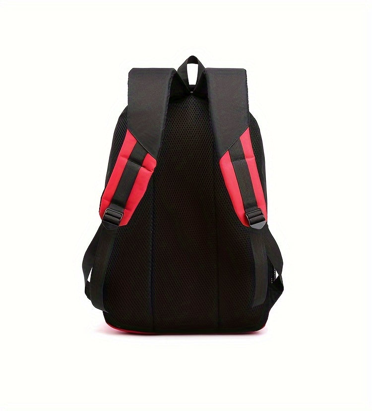 Durable Oxford Fabric Backpack - Spacious, Breathable, Adjustable Strap, Laptop Compartment, Ideal for Hiking, Camping, Travel, School & Work - High 46cm, Long 32cm, Thick 19cm, School Backpack | Adjustable Strap Backpack | D