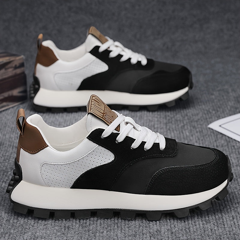 Men'S Casual Fashion Sneakers - Versatile & Stylish Dad Shoes with Rubber Sole, Lace-Up, Round Toe, Low Top Design for Outdoor, Hiking & Everyday Wear, Hiking Footwear|Modern Sneakers|Durable Rubber Sole