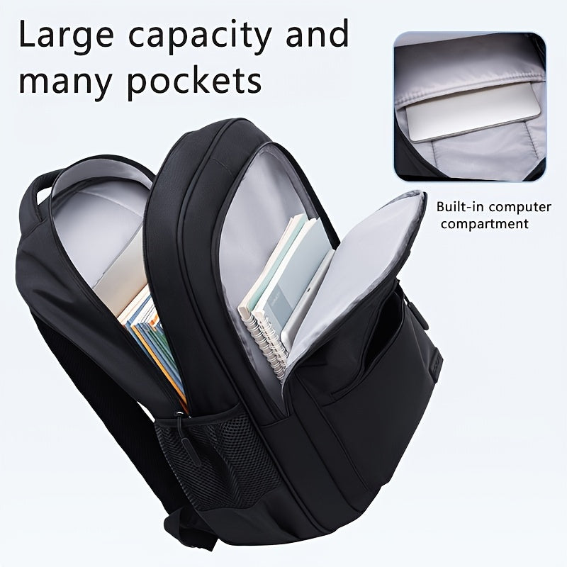 Men'S & Women'S Versatile Lightweight Backpack - Large Capacity, Durable Oxford Fabric, Adjustable Shoulder Straps, Ideal for School, Travel, Daily Commute, Sports, and Fitness, Casual Daypack|Minimalist Backpack|Durable Oxfo