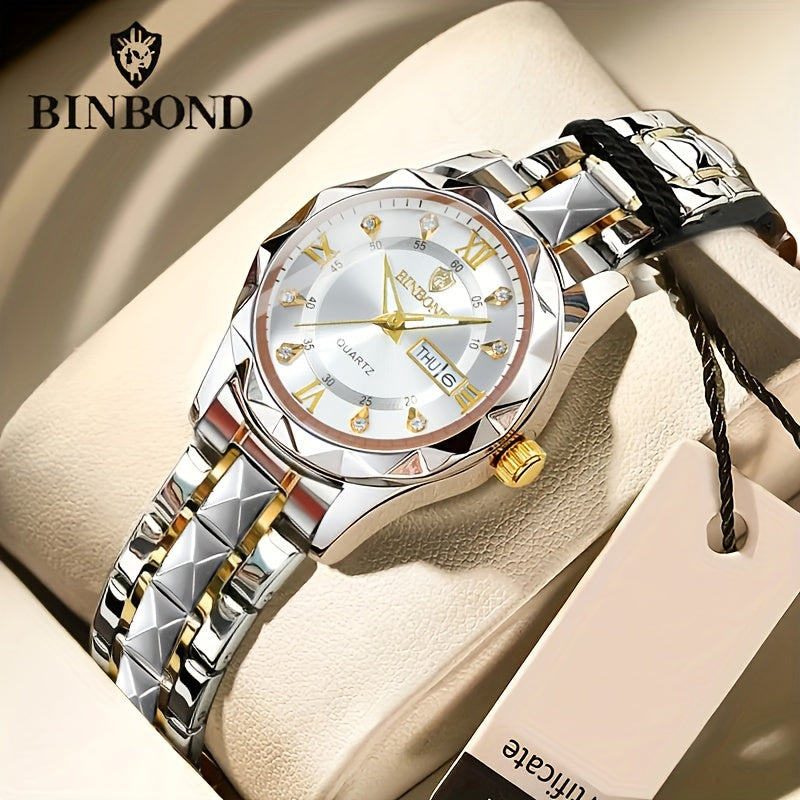 Women's Casual Luxury Simple Luminous Calendar Quartz Watch