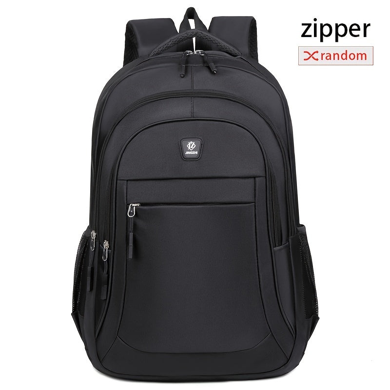 Zipper Random, Large Capacity Outdoor Hiking Backpack Camping Bag for Men's Casual Backpack, Fits 17-inch Laptop, Durable School Backpack with Multiple Compartments, Multi-layer Design, Spine Protection Backpack, Height 48cm
