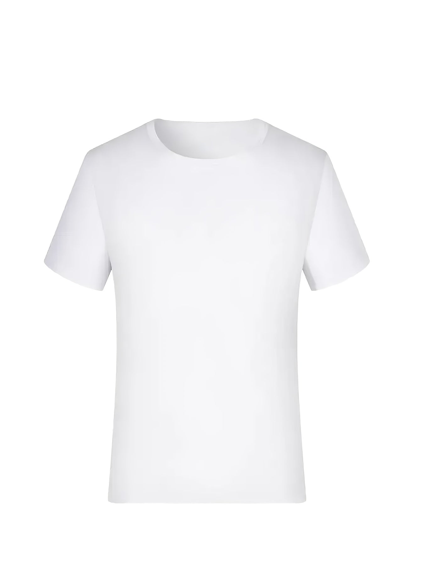 2pcs Men's Quick-Dry T-Shirts - Moisture-Wicking Breathable Gym Shirts with Custom Logo Print, Regular Fit Round Neck for Workout & Casual Wear, Workout Shirts, Durable Sportswear