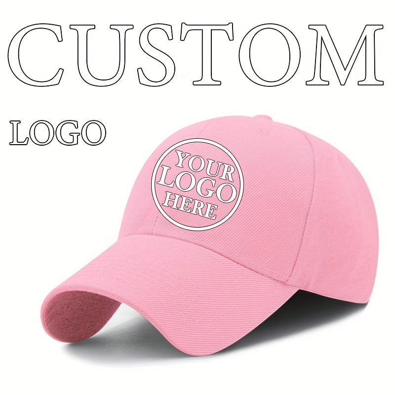 Customizable Baseball Cap - Adjustable, Lightweight Polyester Hat for Men & Women - Personalize with Text, Photos, or Logo - Available in Multiple Colors, Custom Baseball Cap, Without Battery