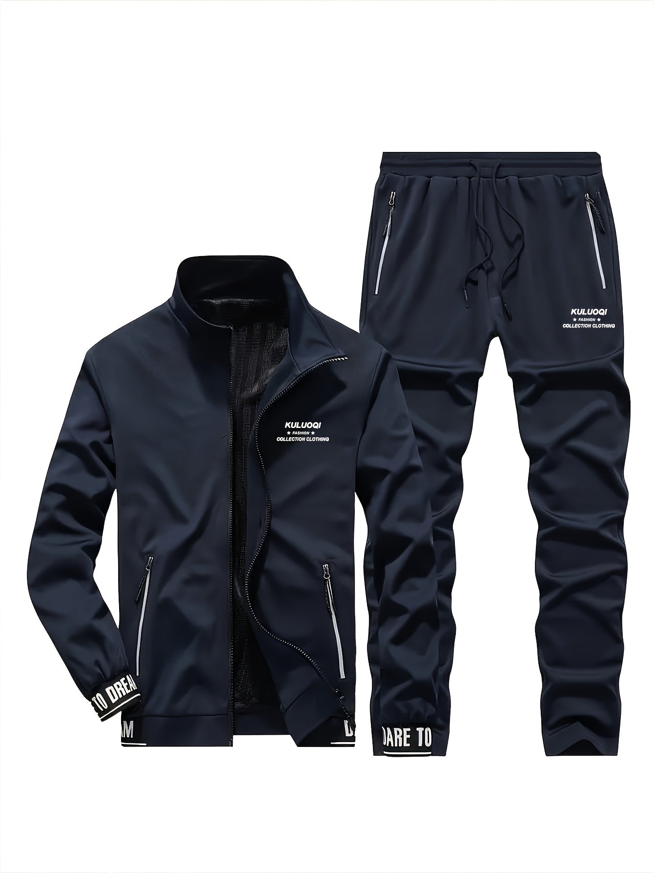 Spring and Autumn Casual Men's Jacket Set