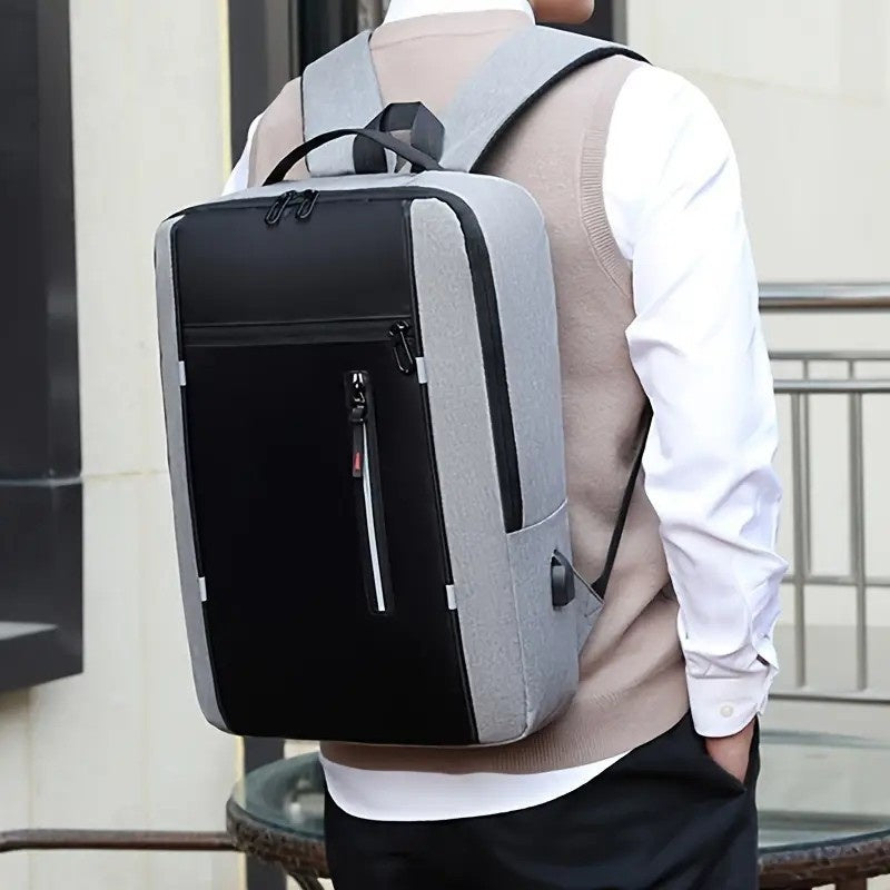 INNBagOther Stylish Unisex Business Backpack - Large Capacity, Multi-Compartment, Adjustable Straps, Durable for Travel, Commuting & Outdoor Adventures, Blac