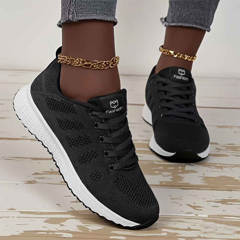 Women'S Casual Sports Shoes, Breathable And Lightweight Running Shoes, Flat Trendy Sneakers for Leisure.