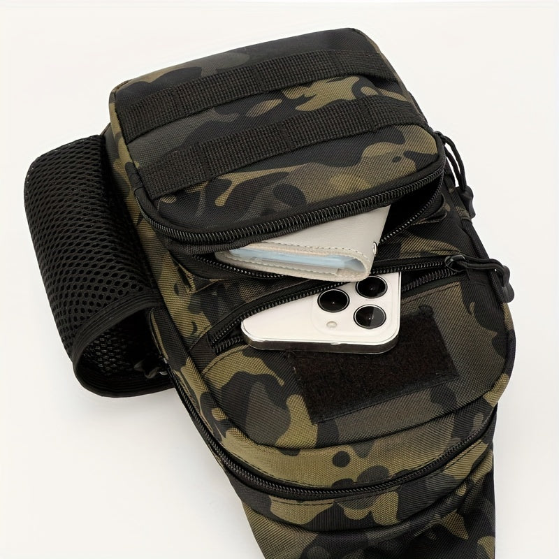 New Style Chest Bag for Outdoor Sports, Casual Men'S Shoulder Crossbody Backpack for Hiking And Travel.