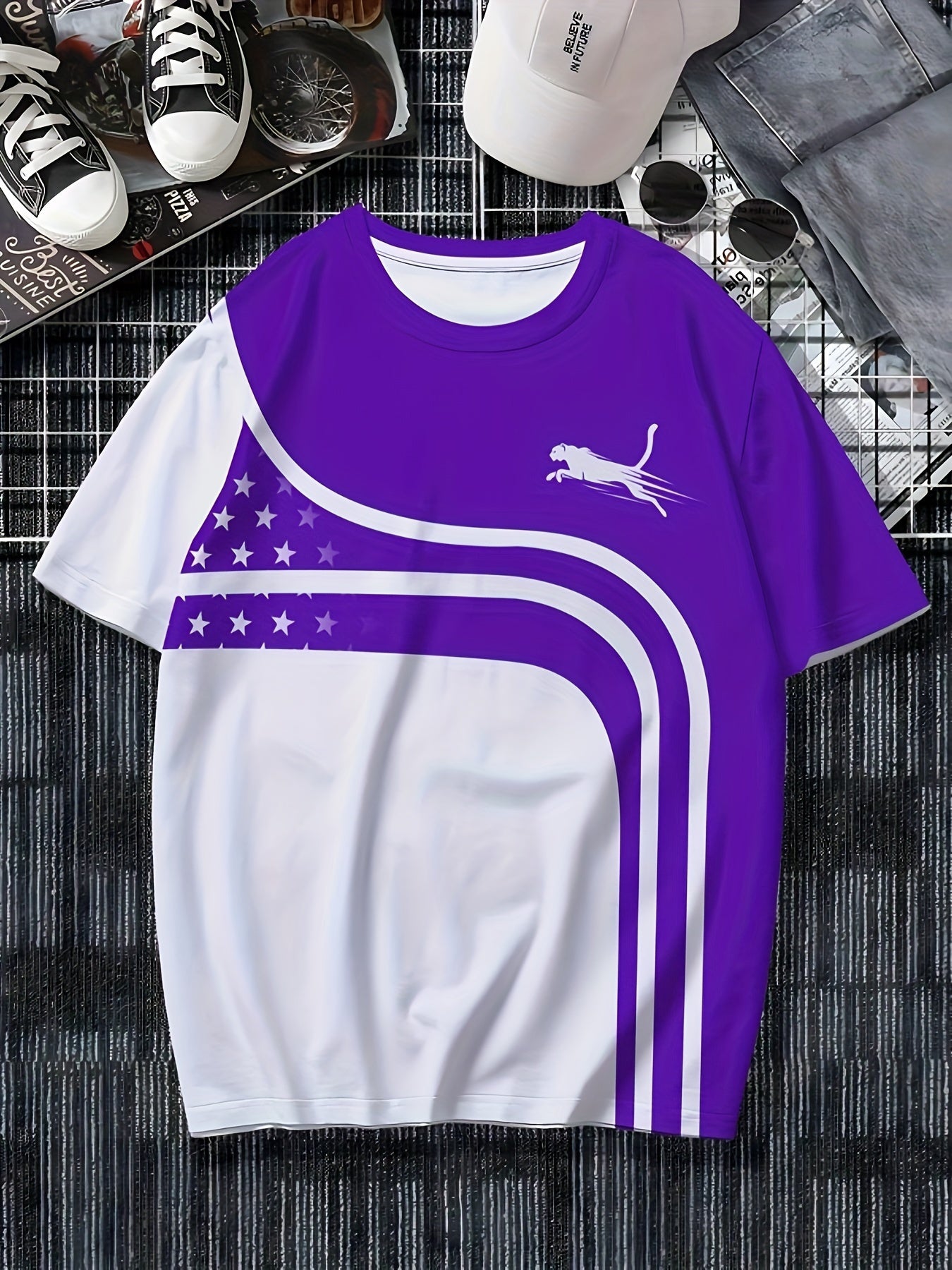 Men's Fashion Casual Round Neck T-shirt