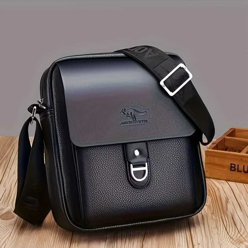 New Men'S Shoulder Bag Made of Genuine, Stylish Crossbody Bag, Casual Backpack for Men, Multifunctional Hanging Bag.