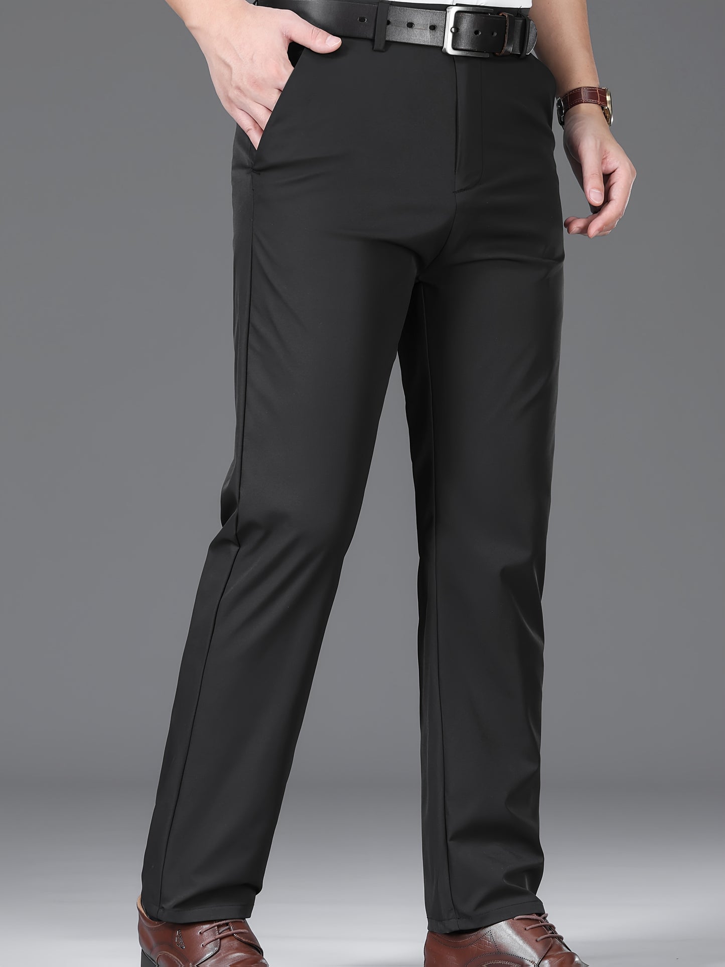 Men'S Business Casual Straight-Leg Pants for Summer