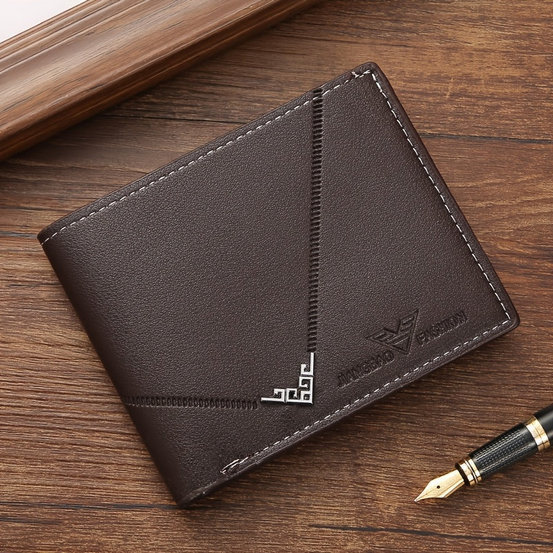 3pcs Men's Business Premium Gift Set: A professional wallet exudes sophistication, agarwood beads enhance workplace wisdom, and high-definition glasses ensure clear vision. The complete set showcases elegance for business gif