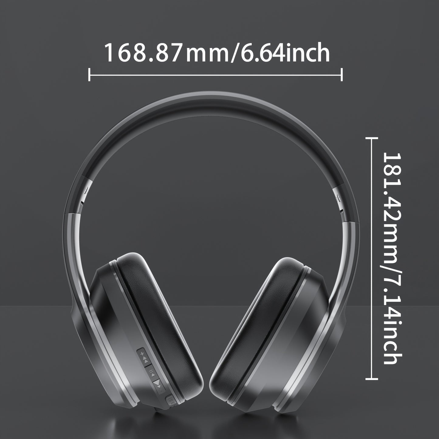 ASUS over-ear wireless headphones with microphone, foldable, long battery life, includes 3.5mm audio cable for PC connection, wireless compatibility with Android and iOS.