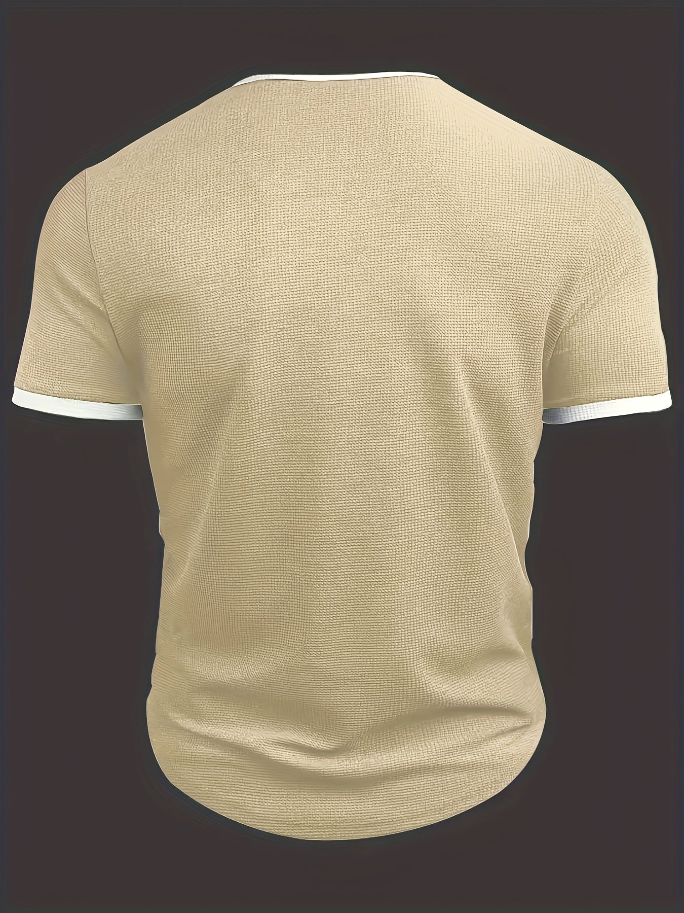 Pearson OBM Casual Stylish Waffle Outdoor Print T-Shirt, Men'S Short-Sleeve Y-Neck T-Shirt.