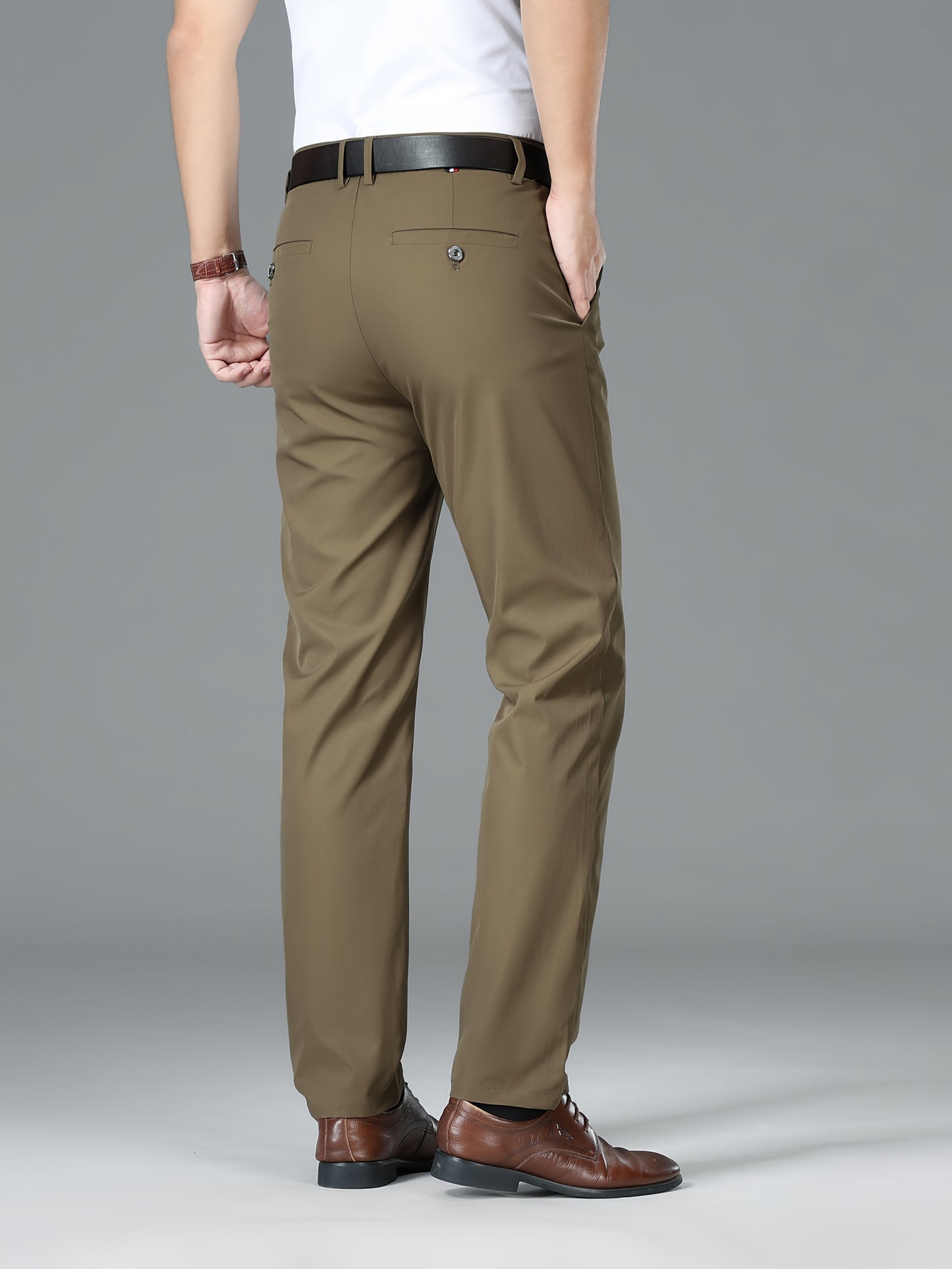 Men'S Business Casual Straight-Leg Pants for Summer