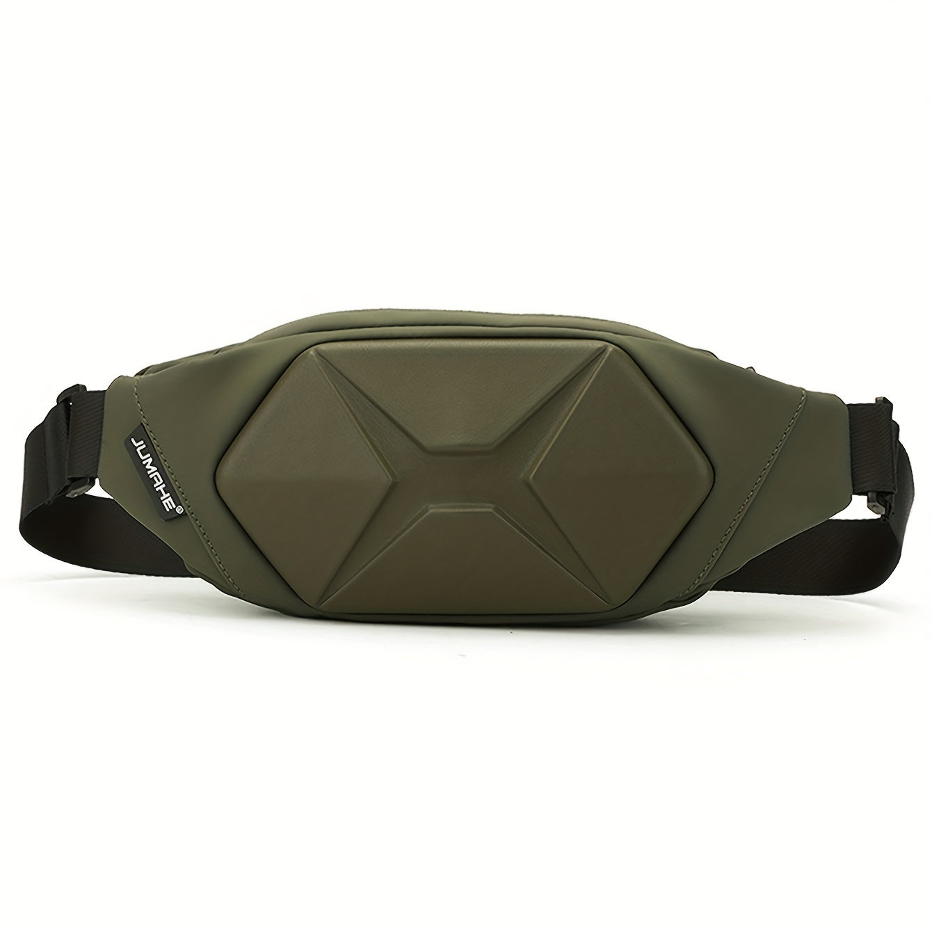 1pc Men's New Fashion Hard Shell Bag, Chest Bag Outside Crossbody Bag, Sports Bag Casual Fanny Backpack