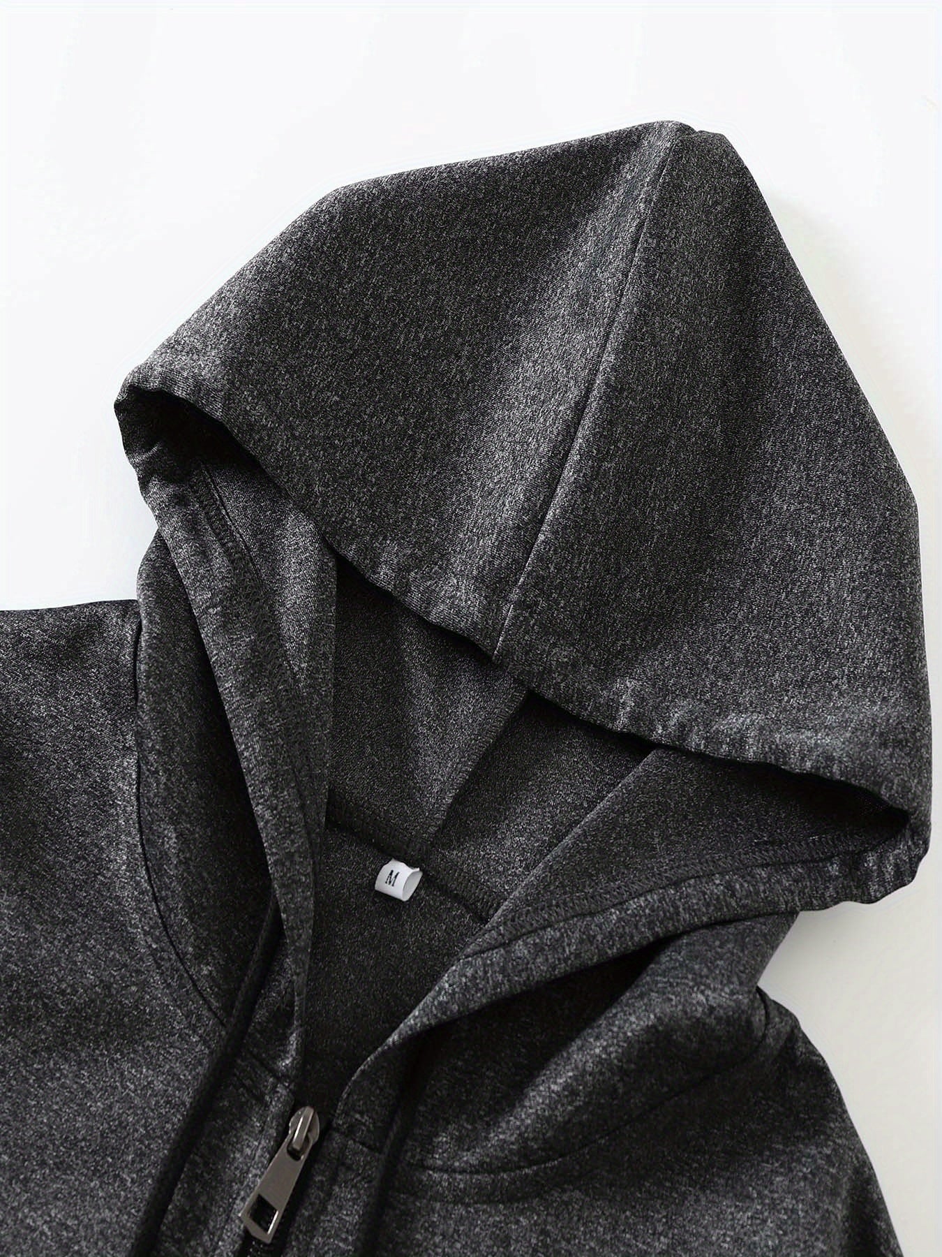 Men's Trendy Autumn-Winter Hooded Jacket Set with Calvin Print, Casual Youth Sportswear Outfit