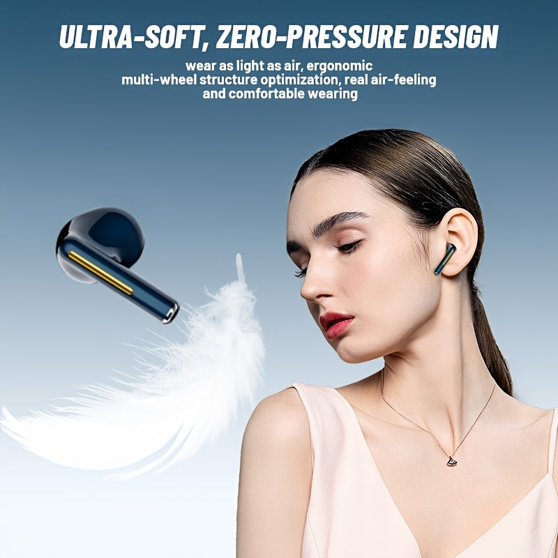 TWS True Wireless Stereo Headset, Ear Buds for iPhone/for Samsung/for Android/iOS, HIFI Sound Quality, ENC Noise Reduction, Gift for Birthday/Easter/Boyfriends/Girlfriends for Christmas Halloween Deco/gift