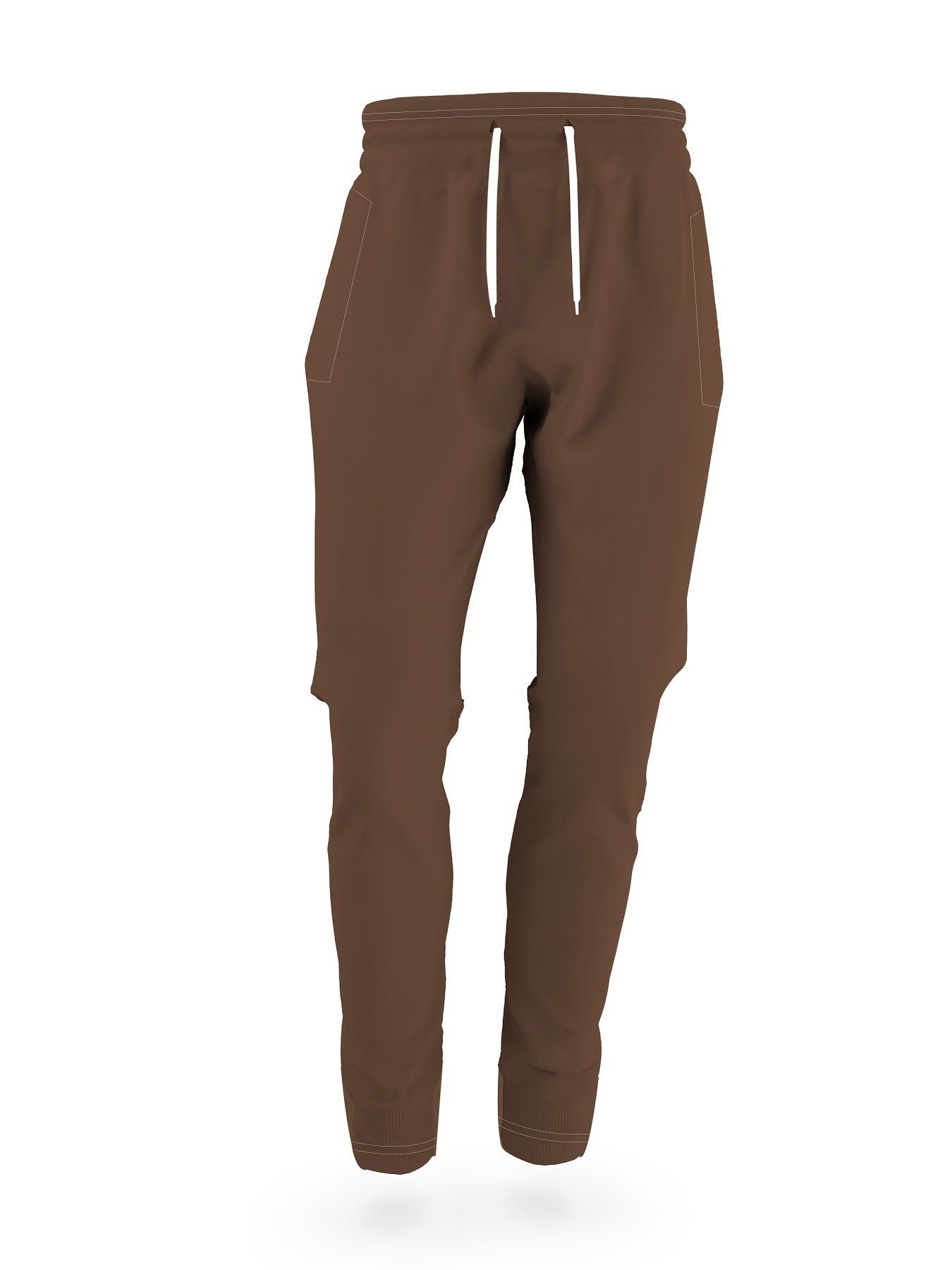 Men's Casual Fashion Round Neck Sweatshirt & Joggers Set - Polyester, Machine Washable, Printed Design for Spring/Fall