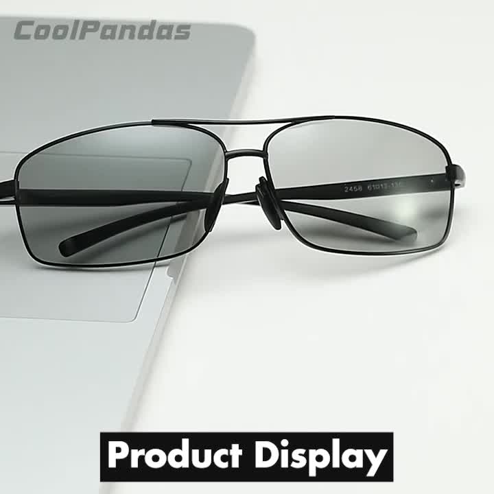 Coolpandas Brand Top Photochromic Glasses for Men And Women, Polarized Chameleon Glasses for Outdoor Sports, Fishing, Driving Goggles with Anti-Glare Features.