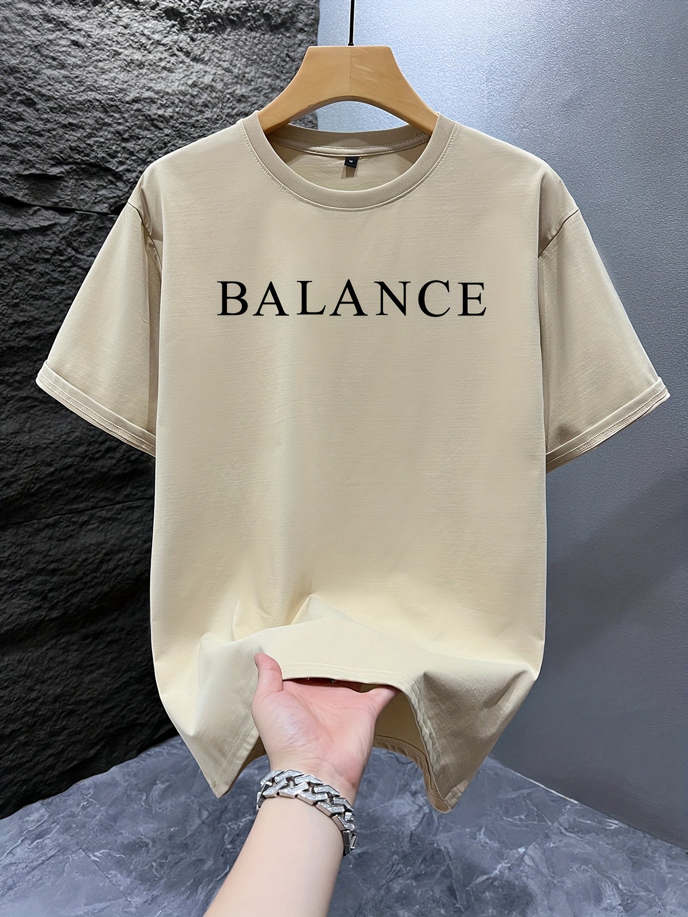 Men'S Short Sleeve T-Shirt, 100% Polyester Fabric, Loose Fit with English Pattern, Fashion Casual Crew Neck Top for Spring and Summer Outdoor Wear, Suitable for 11 Festivals