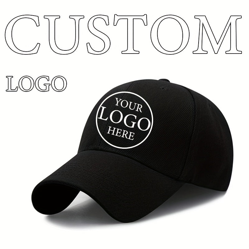 Customizable Baseball Cap - Adjustable, Lightweight Polyester Hat for Men & Women - Personalize with Text, Photos, or Logo - Available in Multiple Colors, Custom Baseball Cap, Without Battery