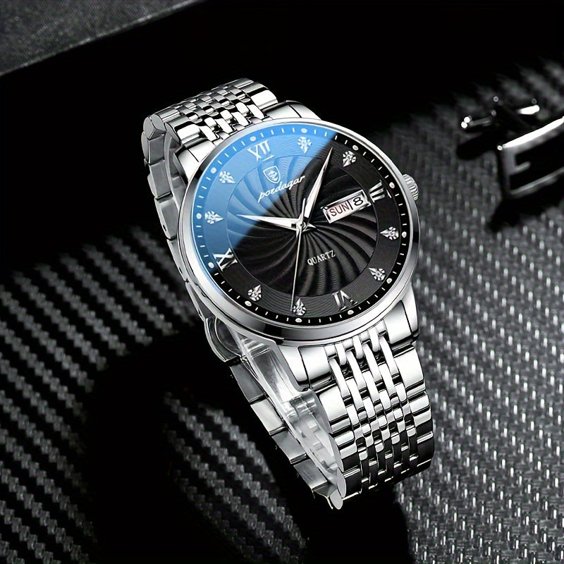Men's Casual Business Date Luminous Quartz Watch