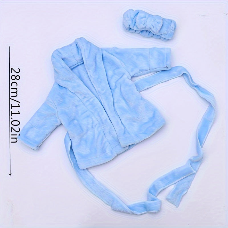 Photography Bathrobe White Thick Photography Sleepwear Photo Shoot Photo Bathrobe Set