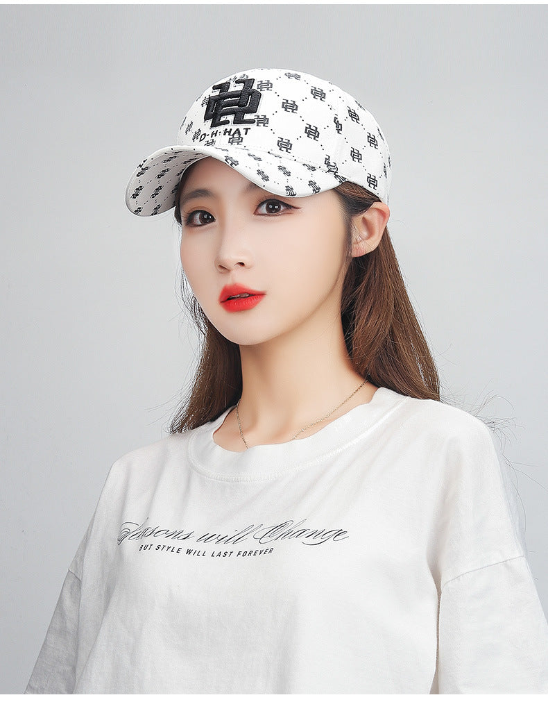 Gāo Dàng Jīng Gōng Mǎn Yìn Cì Xiù Mào Zi Nán Nǚ Shì Kě Tiáo Jié Zhē Yáng Fáng Shài Yā Shé Mào Bàng Qiú Mào