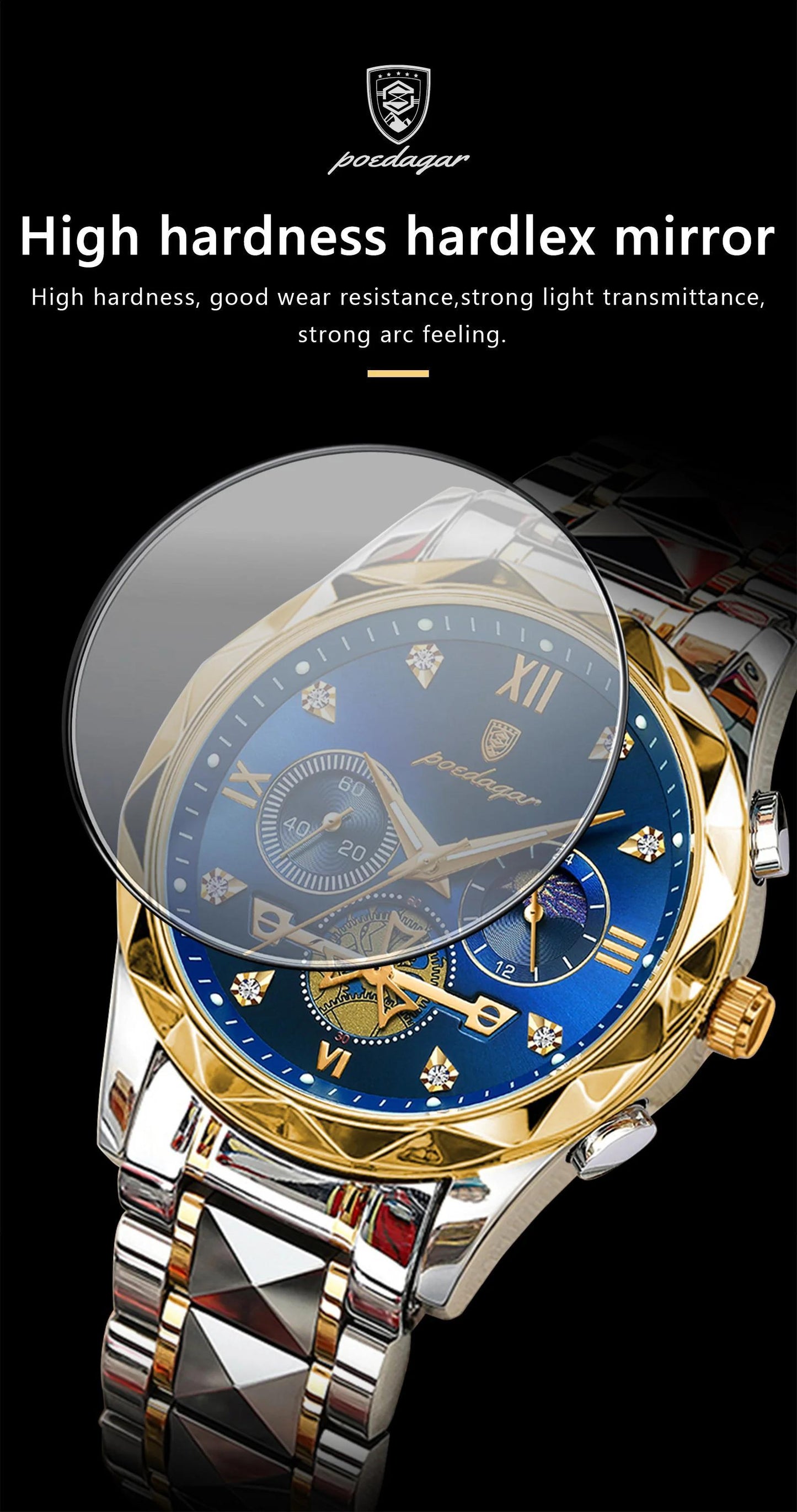New Luxury Brand Waterproof Stainless Steel Women's And Men's Waterproof Watch, Leisure And Business Multifunctional Chronograph, Best Men's And Women's Gift Watch