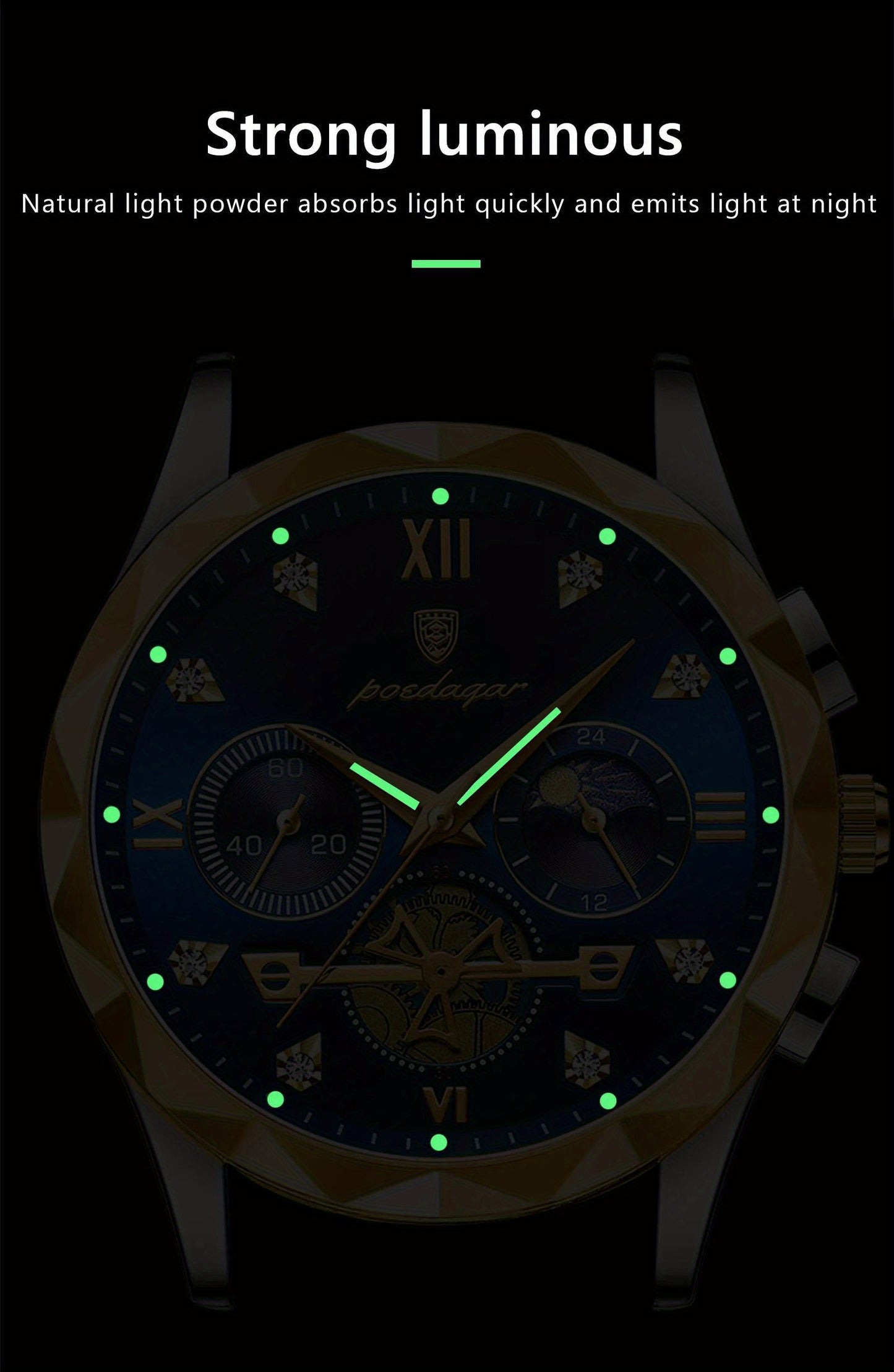 New Luxury Brand Waterproof Stainless Steel Women's And Men's Waterproof Watch, Leisure And Business Multifunctional Chronograph, Best Men's And Women's Gift Watch