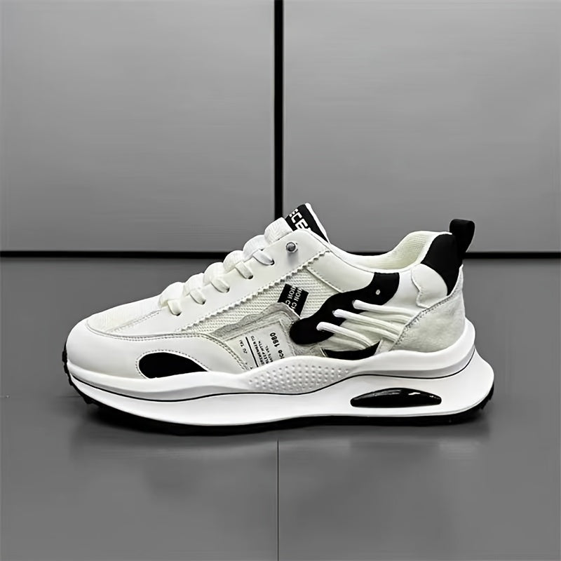 Popular New Fashionable Thick-Soled Sports Shoes for Men, Breathable, Wear-Resistant, Non-Slip, Lightweight Running Shoes, Casual Versatile