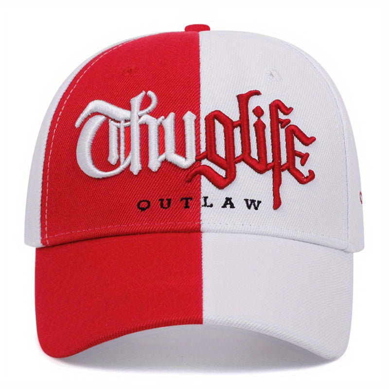 Outlaw Embroidered Unisex Baseball Cap, 100% Polyester, Adjustable Buckle Closure, Packable, Woven, Holiday Theme, Fitted for Graduation - Mixed Color