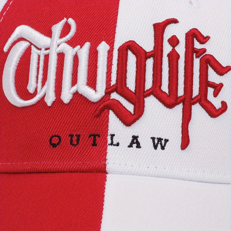 Outlaw Embroidered Unisex Baseball Cap, 100% Polyester, Adjustable Buckle Closure, Packable, Woven, Holiday Theme, Fitted for Graduation - Mixed Color