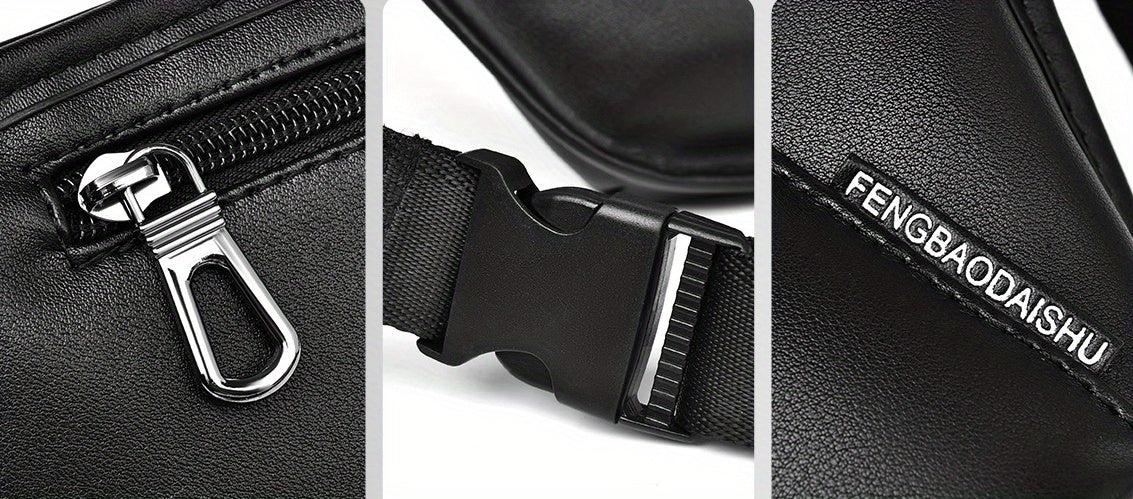 Men'S Large Capacity Trendy Chest Bag, Casual Sports Crossbody Bag, Stylish Men'S Backpack.