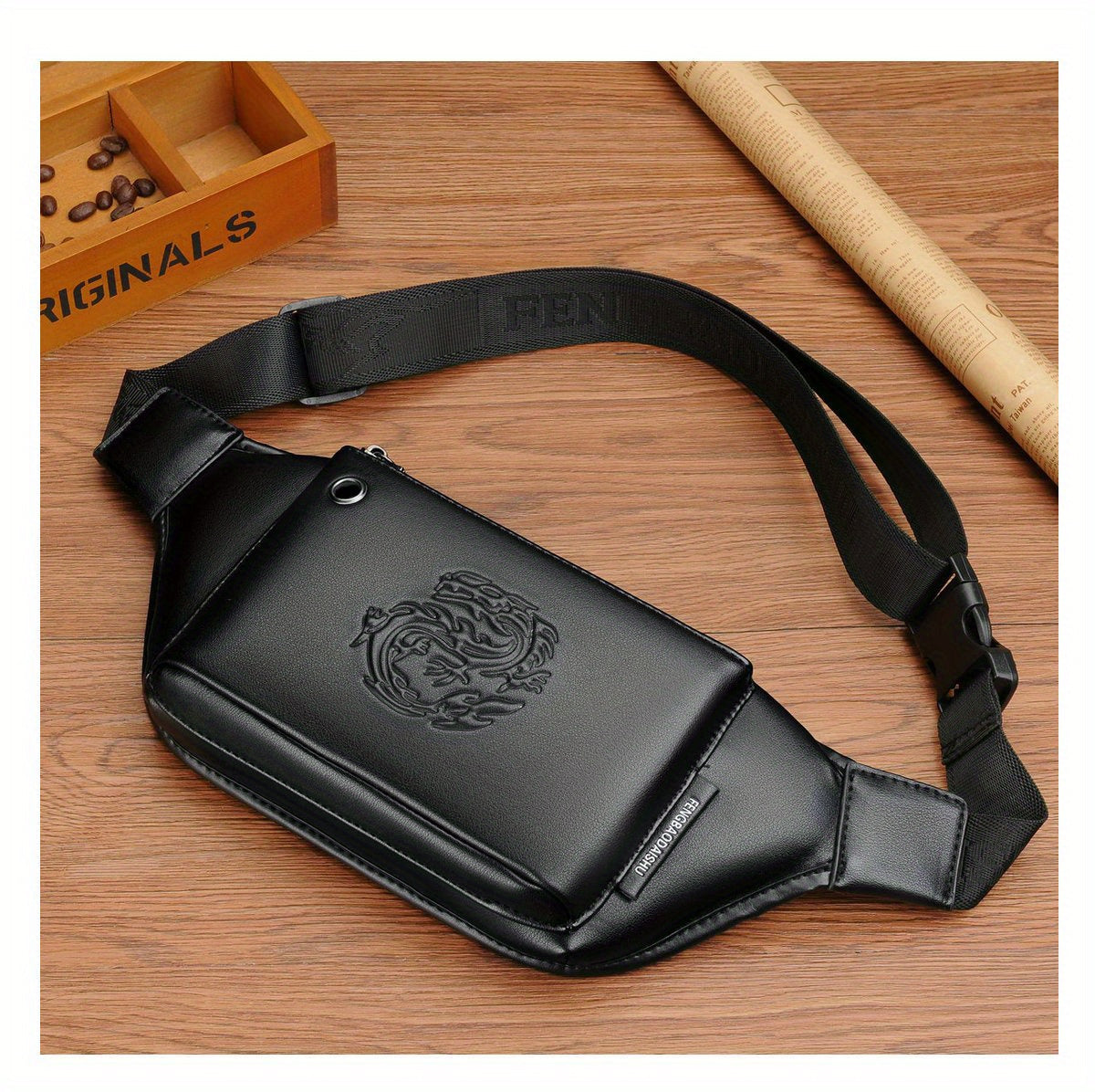 Men'S Large Capacity Trendy Chest Bag, Casual Sports Crossbody Bag, Stylish Men'S Backpack.
