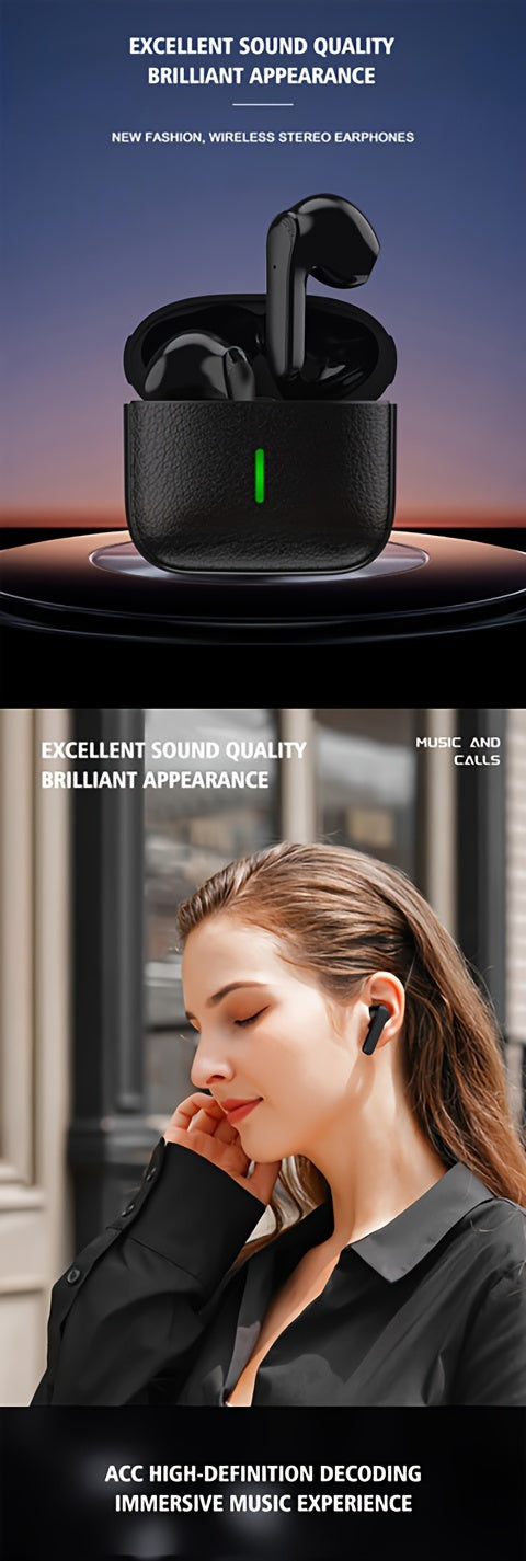 New Wireless Earphones With Ultra-long Battery Life Sports Game Mini Dual Stereo In-Ear Universal Earbuds