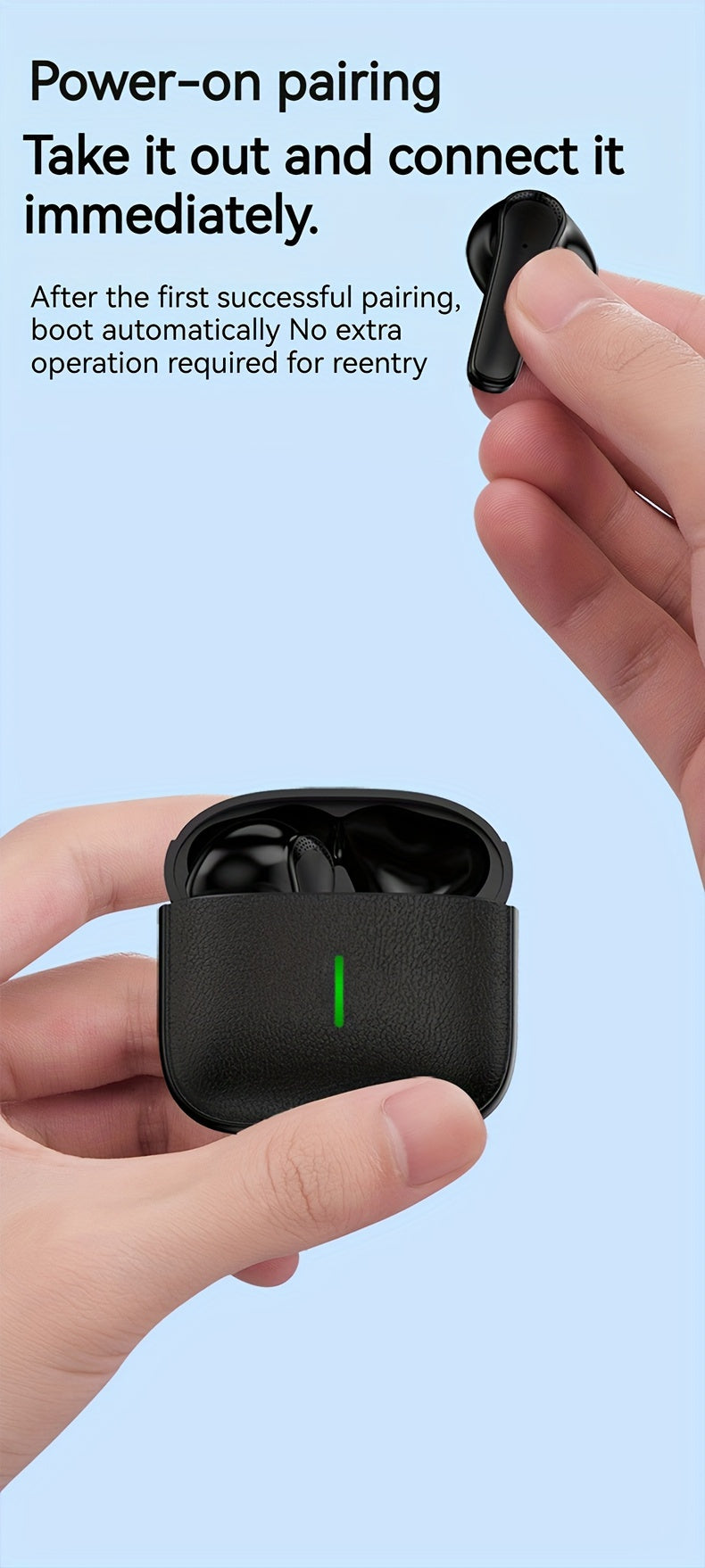 New Wireless Earphones With Ultra-long Battery Life Sports Game Mini Dual Stereo In-Ear Universal Earbuds