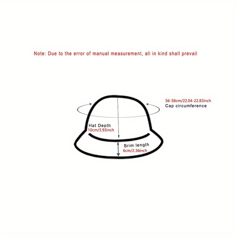 Reversible Men's Bucket Hat with Letter Print - Funky Style, Sun Protection & Versatile for Outdoor Activities, Foldable Sun Hat