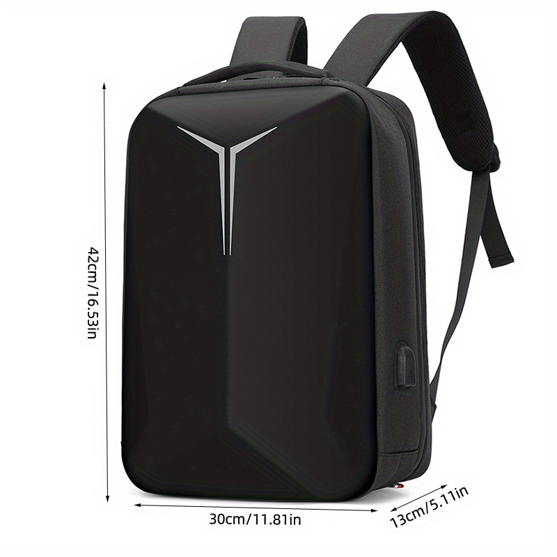 Hard shell business backpack for men, 15.6-inch laptop backpack, multifunctional travel backpack, night reflective strip design, commuting computer bag, Men's document backpack gift