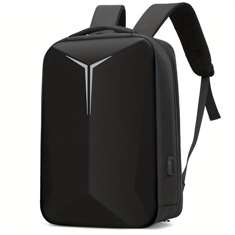 Hard shell business backpack for men, 15.6-inch laptop backpack, multifunctional travel backpack, night reflective strip design, commuting computer bag, Men's document backpack gift