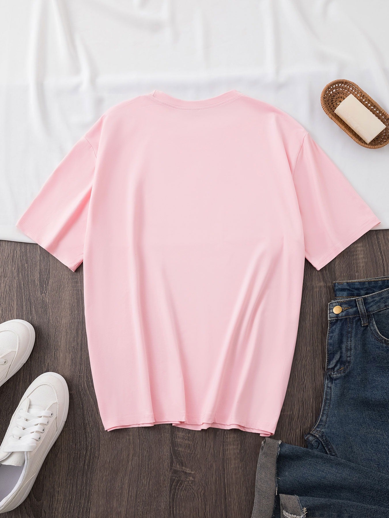 Women'S Casual Polyester T-Shirt with "Milano Italy" Letter Print, Short Sleeve Crew Neck Top, All-Season Knit Fabric Tee, Regular Length - 180gsm