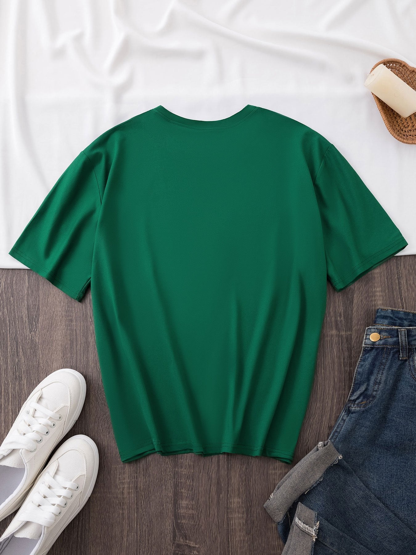 Women'S Casual Polyester T-Shirt with "Milano Italy" Letter Print, Short Sleeve Crew Neck Top, All-Season Knit Fabric Tee, Regular Length - 180gsm